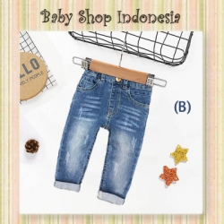 LT092 Celana Panjang Jeans Anak Import Celana Panjang Jeans Bayi Branded Stitched Sides B  large